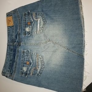 American Eagle women's blue jean midi skirt,Y2K.